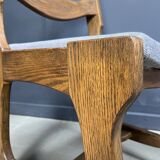 Set of 6 vintage brutalist dining chairs, 1960s