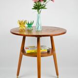Round side table with shelf, 1970s