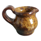 Stoneware pitcher signed cg