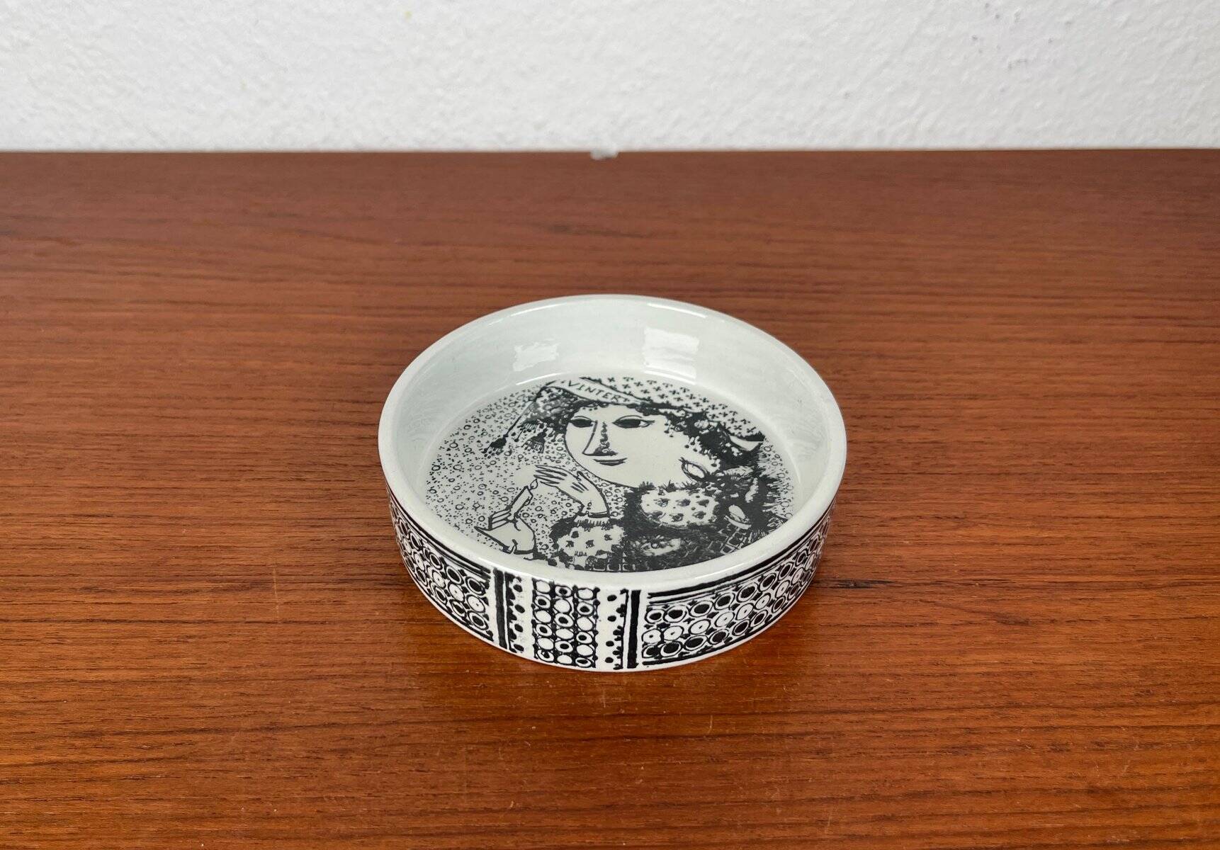 Danish Bowl Flora from the Mid-Century by Bjørn Wiinblad for Nymölle Denmark, 1960s