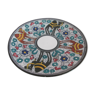 Ceramic dish with camel decoration - Naif Art