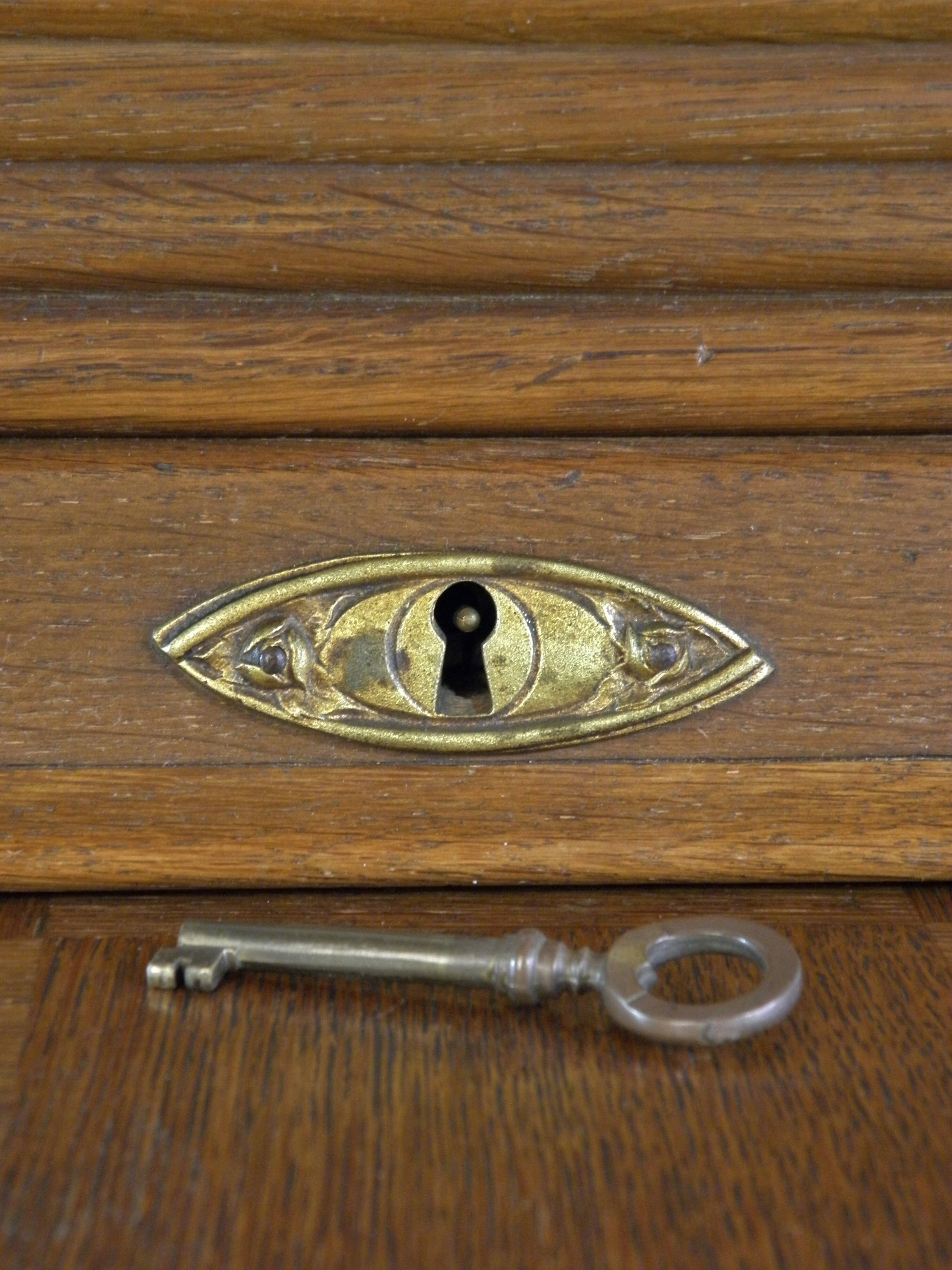 Art deco cylindrical desk