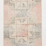 3x13 Pale Red Turkish Vintage Runner Rug, 87x400Cm SK 20299