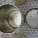 Ensemble de 4 pots tole vintage