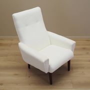 White armchair, Danish design, 1970s, production: Denmark