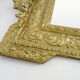 Old wall mirror in wood and gilded stucco, Louis XVI style. XIXth