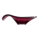 Coupe verre soufflé scandinave Paul Kedelv années 50