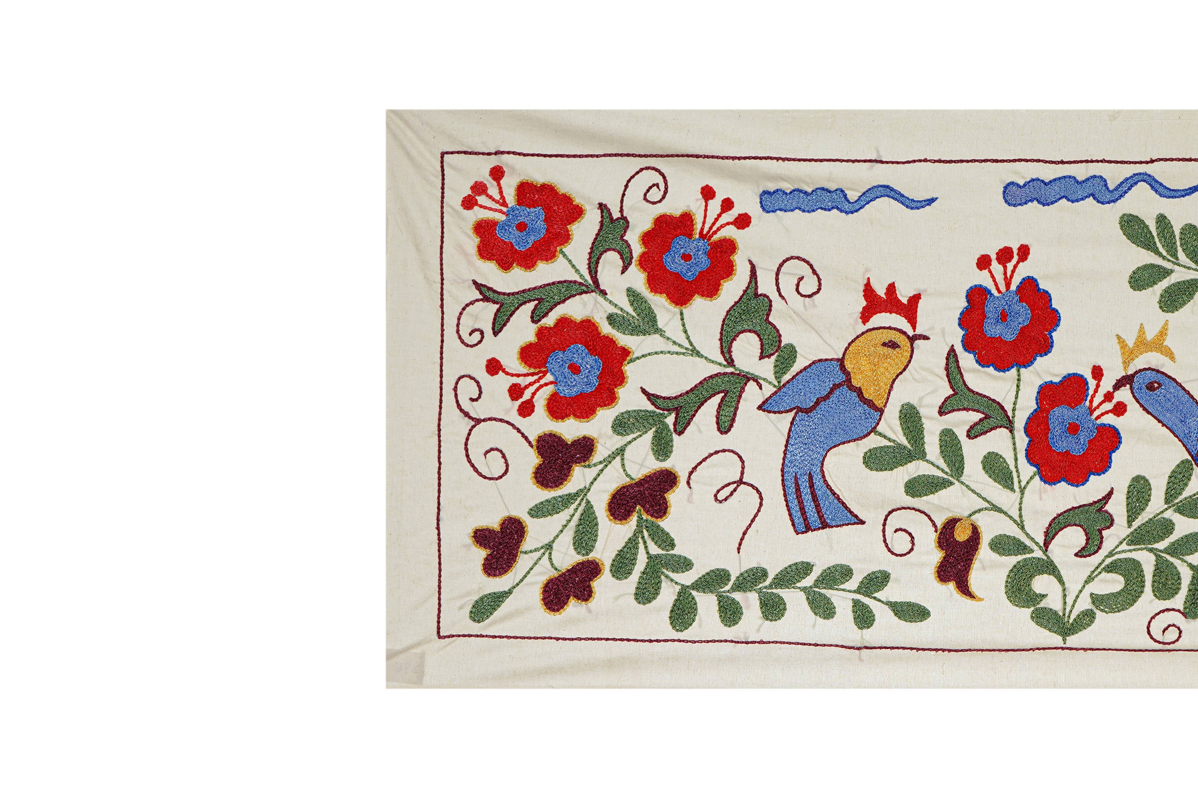 Hand-knotted rug, vintage Turkish rug 44x96 cm