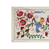 Hand-knotted rug, vintage Turkish rug 44x96 cm