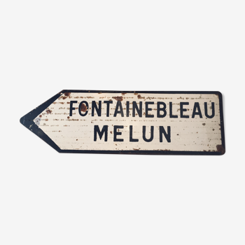 Panneau de signalisation vintage