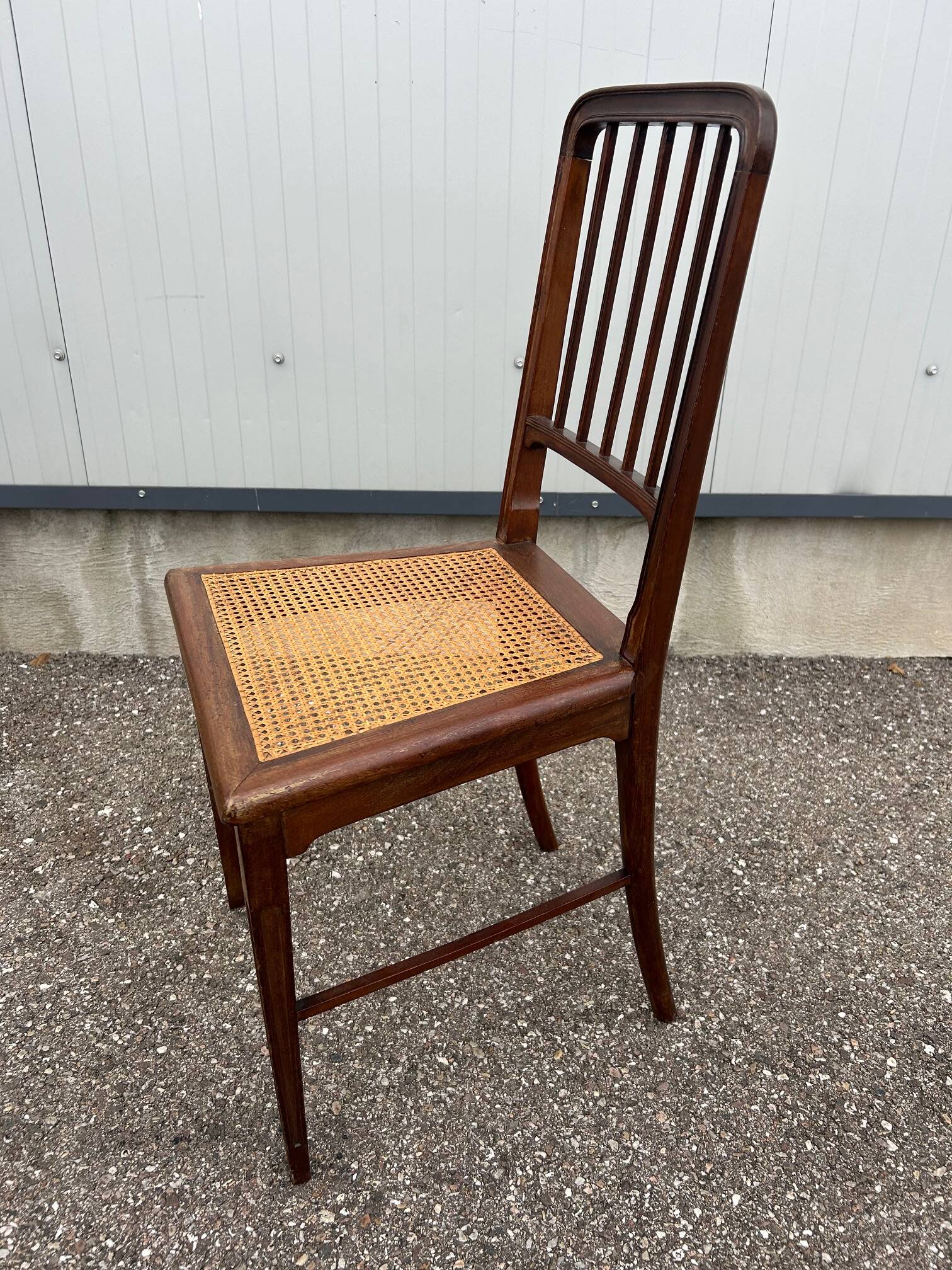 caned chair 1900