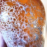 Blown glass vase – sea foam effect
