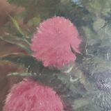 Huile sur toile bouquet de fleurs ancienne