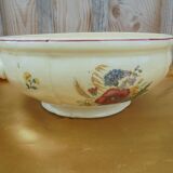 Sarreguemines AGRESTE soup tureen with flower decoration