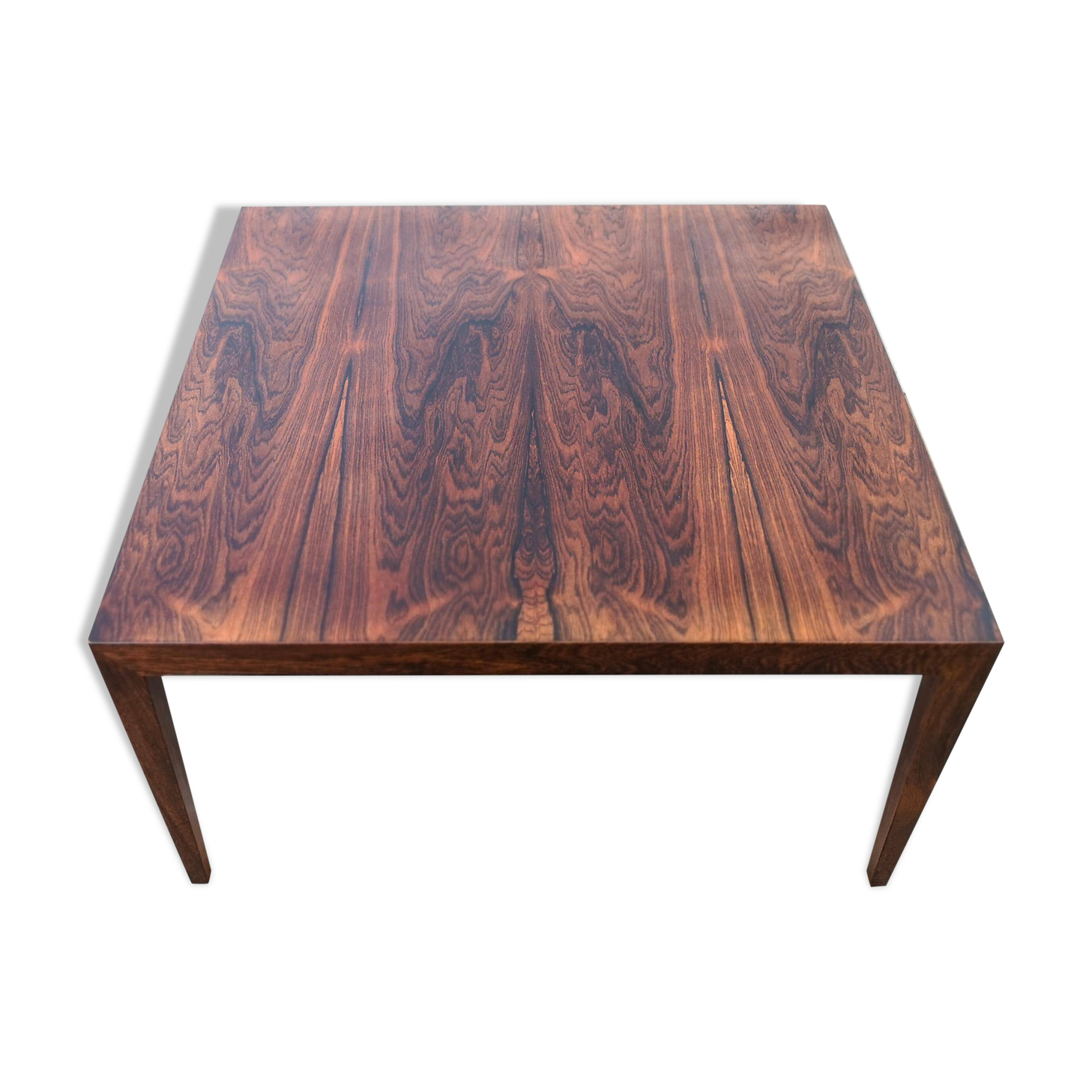 Large rosewood coffee table mid-century, Severin Hansen Denmark.