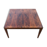 Large rosewood coffee table mid-century, Severin Hansen Denmark.
