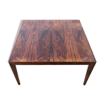 Table basse rosewood large milieu du siècle, Severin Hansen Danemark.