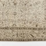 Beige Wool Tribal Carpet