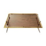 Folding breakfast tray