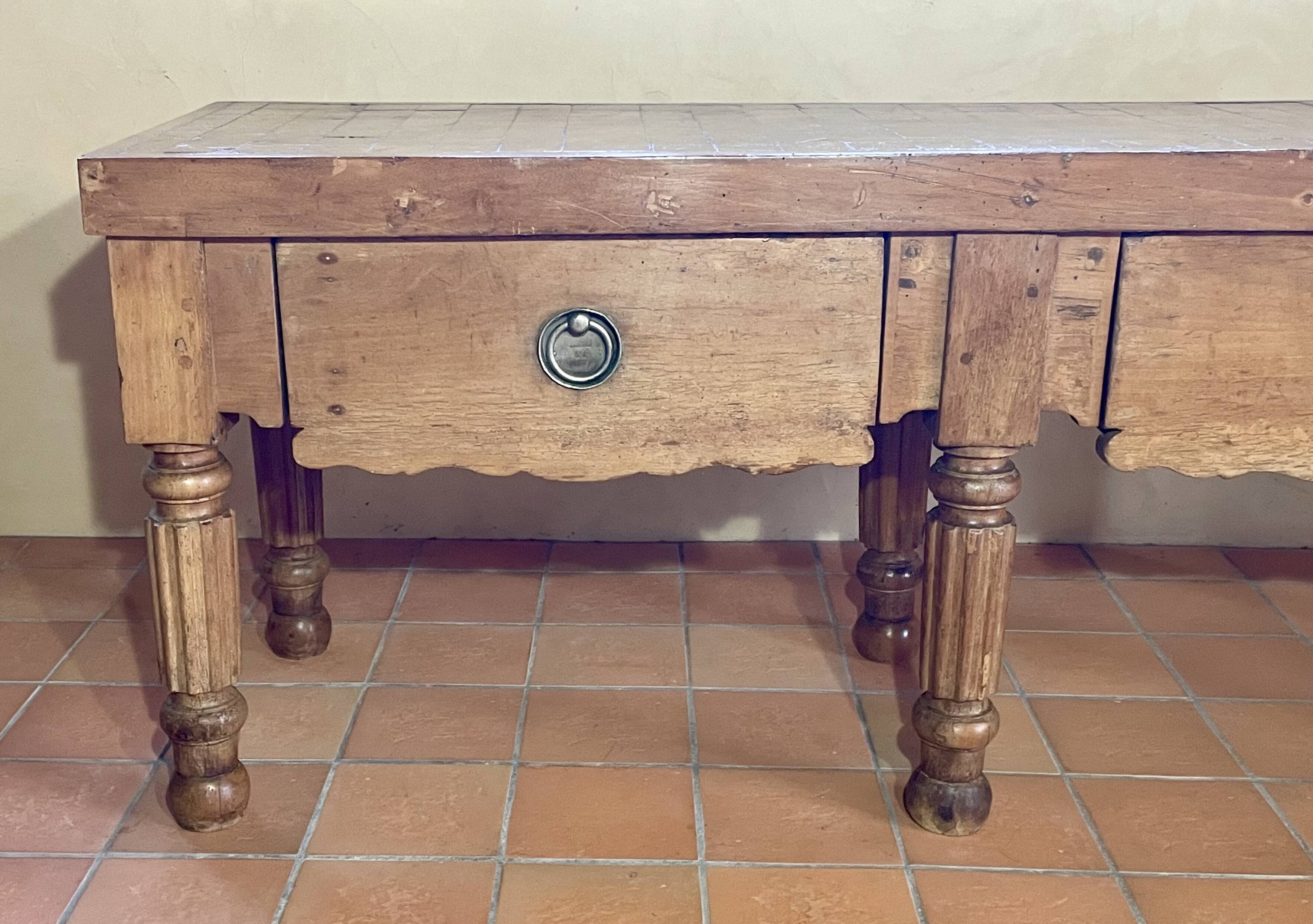 Butcher's block from the 1950s.