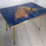 50s ceramic horse coffee table