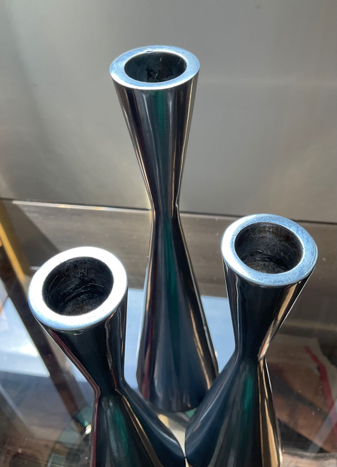 Trio of Diabolo candle holders by Érika Pekkari for Ikea