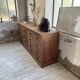 50s pitch pine haberdashery cabinet