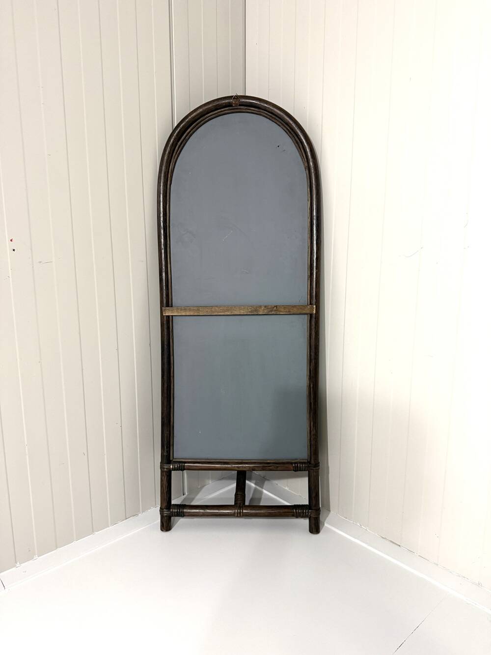 Rattan wall mirror with console table 1970’s