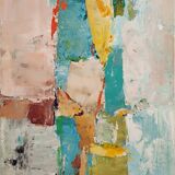 Original painting Modern abstract art Stael