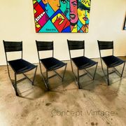 Set of 4 "spaghetti" chairs by Giandomenico Belotti for Alias