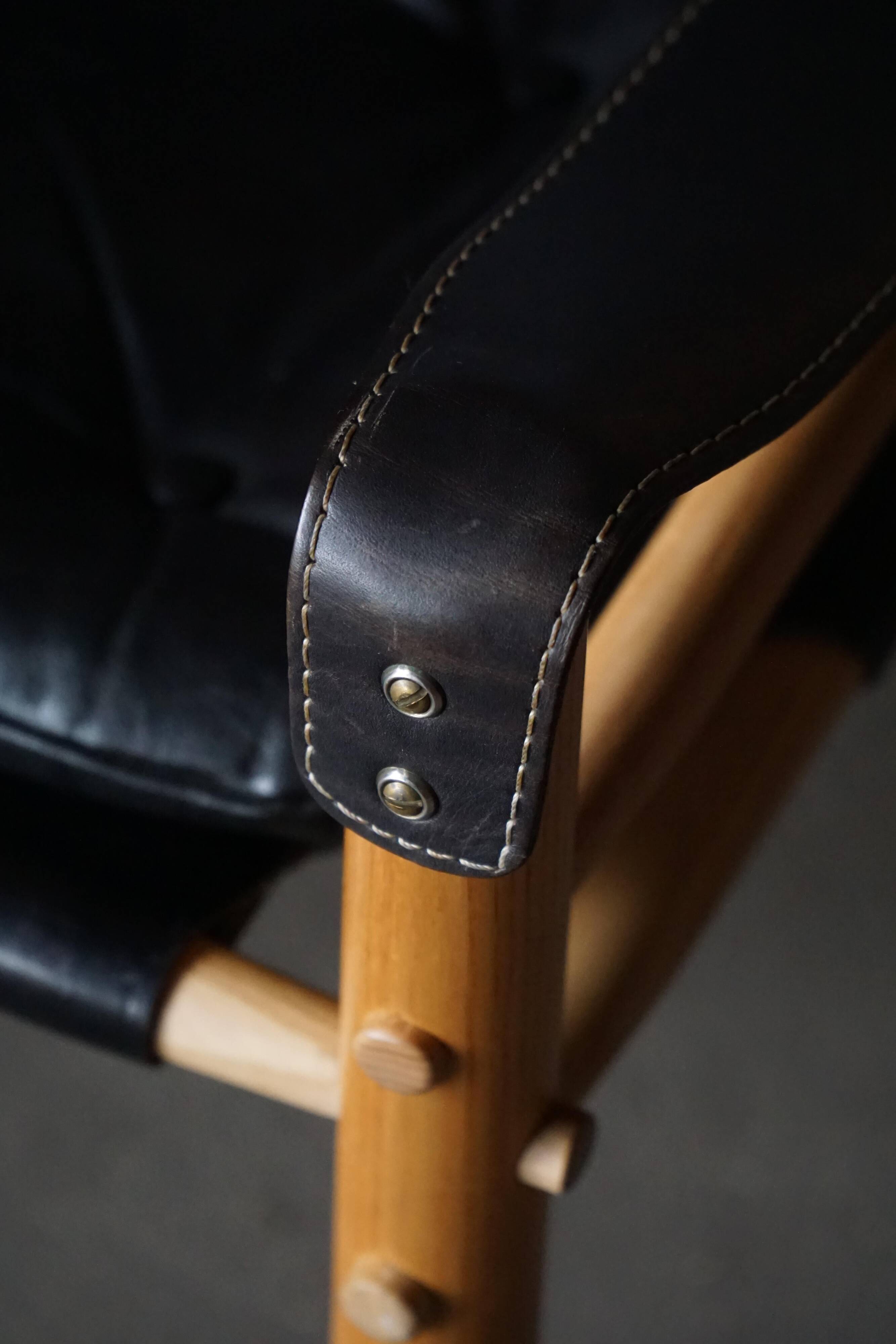 Set of Sirocco safari chairs by Arne Norell for Arne Norell AB, Sweden, 1960s.