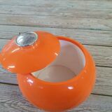 Orange ice cube pot 1970