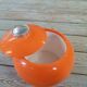 Orange ice cube pot 1970