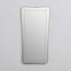 Miroir en laiton du milieu du siècle avec bords biseautés, années 1950 - 114x56cm