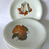 Assiettes à fromage porcelaine