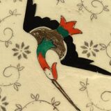 Longwy Chypre cream trivets and bottles