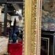Louis XVI style gilded wood mirror from the Napoleonic III era, 2.75m x 1.48m.