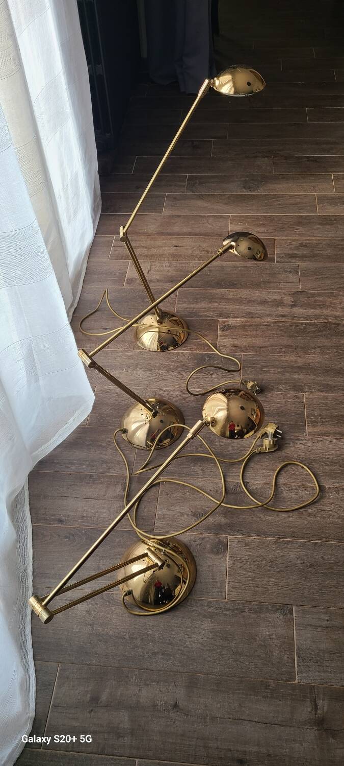 3 lampes de bureau vintage Zonca Voghera