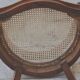 Fauteuil barbier ancien original bois cannage