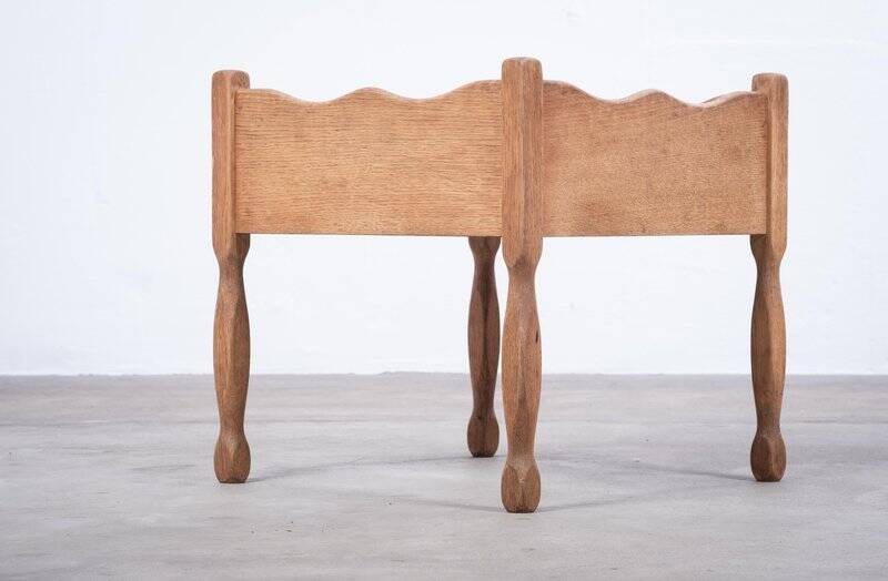 Oak Planter Stand by Henning Kjærnulf, Denmark, 1960s