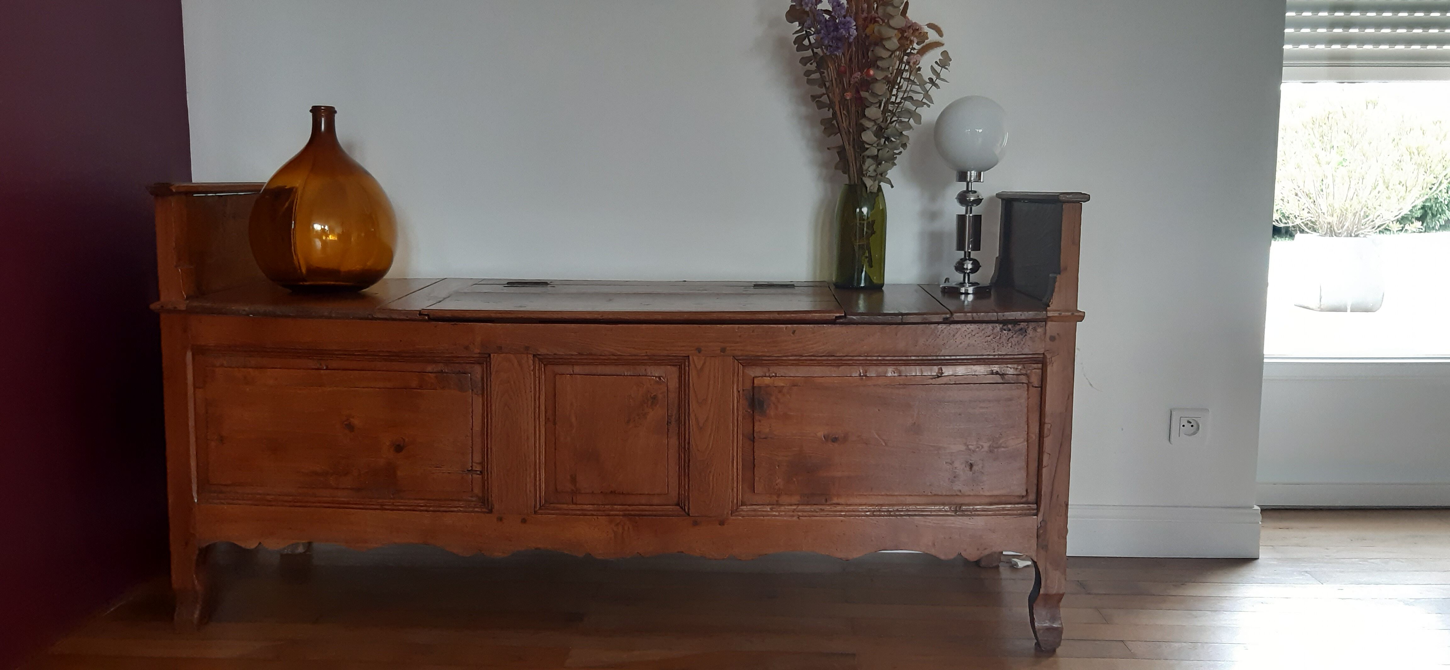 Paire de banc-coffre ou marche bancs début XIXème