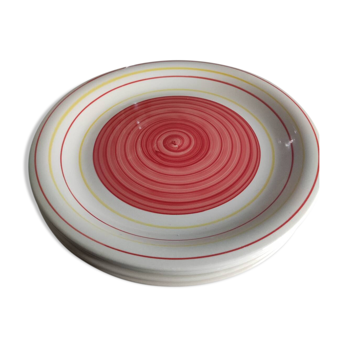 Colorful swirl dinner plates