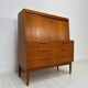 1960s Vintage Danish Teak Secretary by Erling Torvits for Klim Møbelfabrik