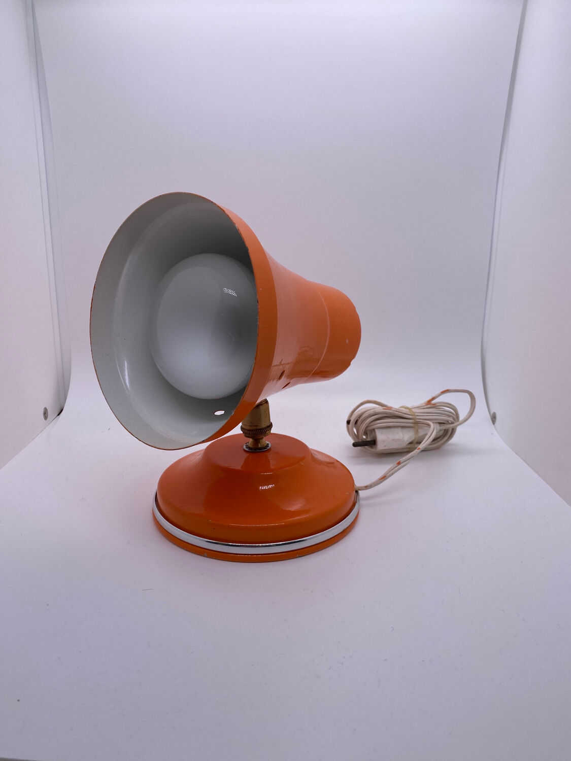 Orange vintage table lamp