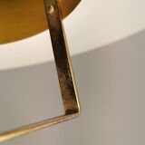 Hanging lamp from the 1970s-1980s, made of metal and brass.