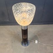 Vintage italian murano glass space age floor lamp, 1970s