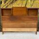 Wooden headboard with storage niches 135cm