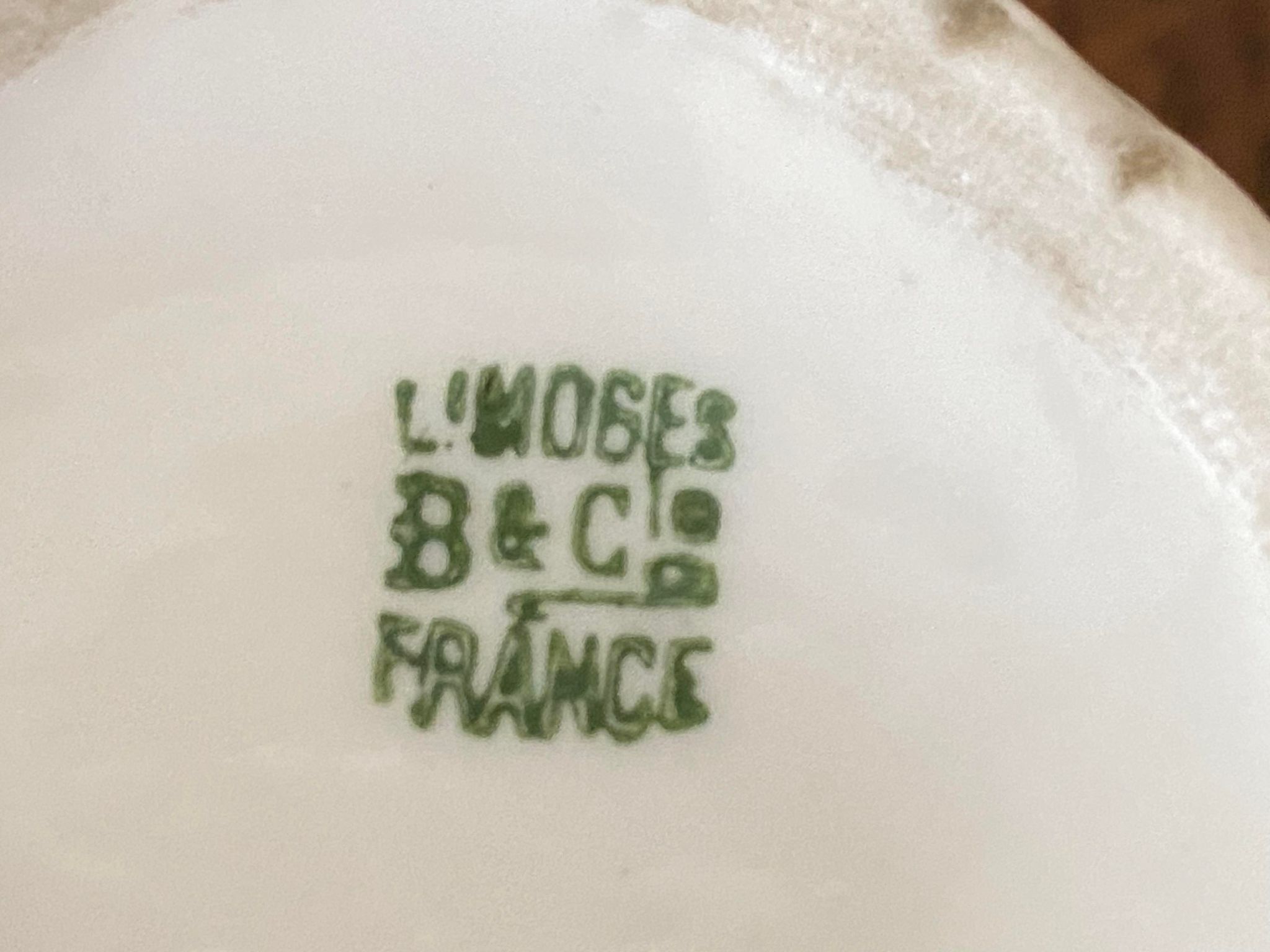 Limoge porcelain cup B&Cie France