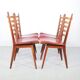 Vintage teak wooden ladder chairs, 1960s
