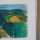 Max Gregor Carlsson,  Modern Swedish Painting, 1950s, Pastel, Framed